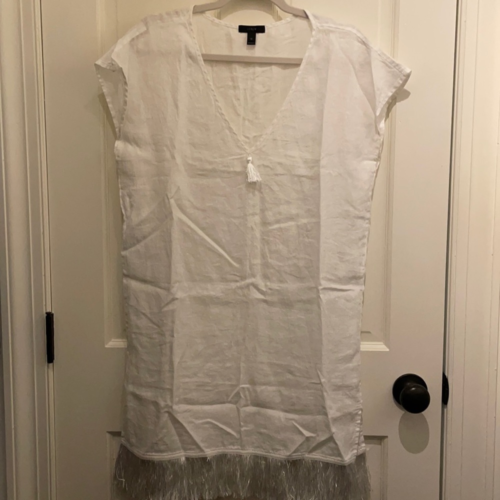 J. Crew linen beach cover up - xs